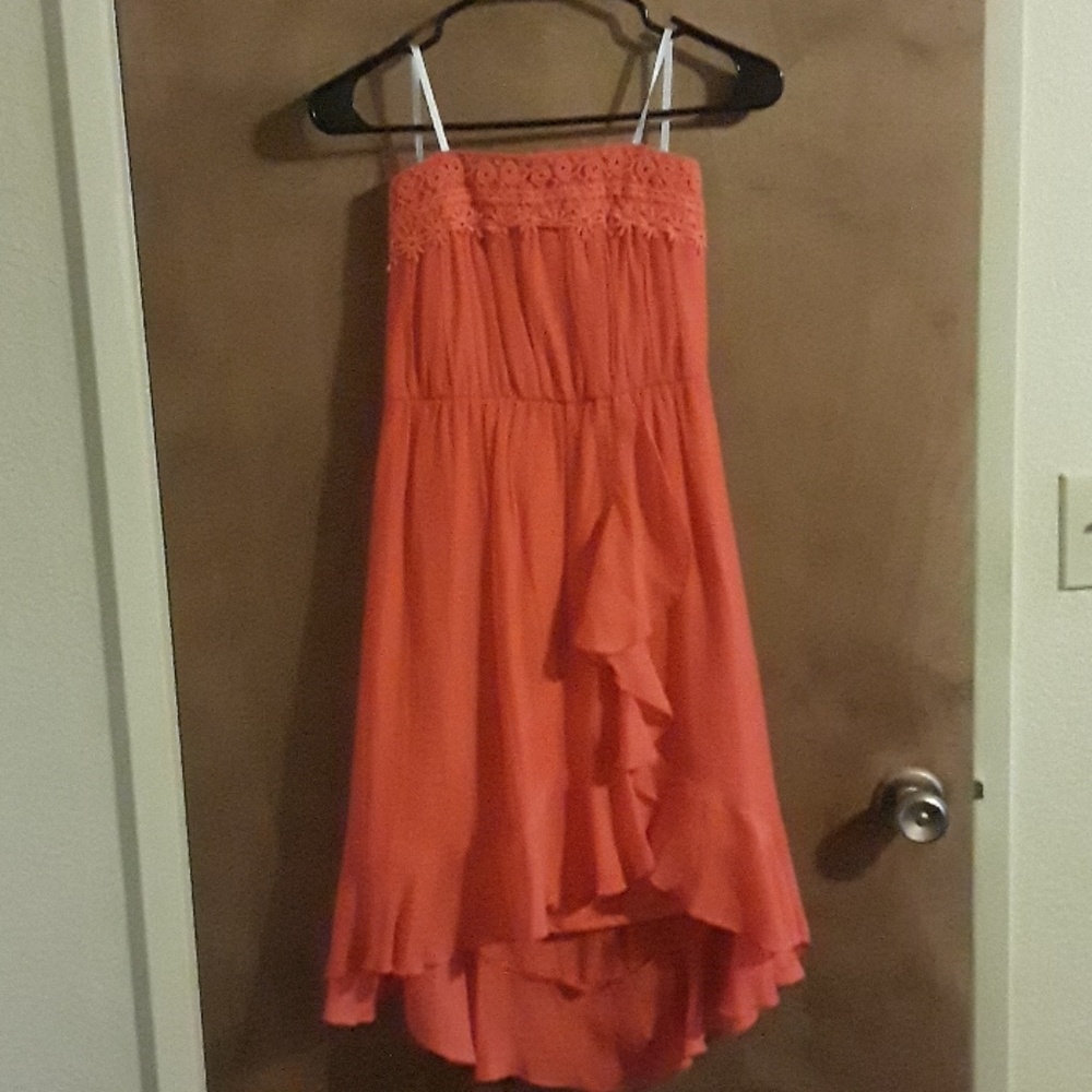 High low strapless